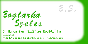 boglarka szeles business card